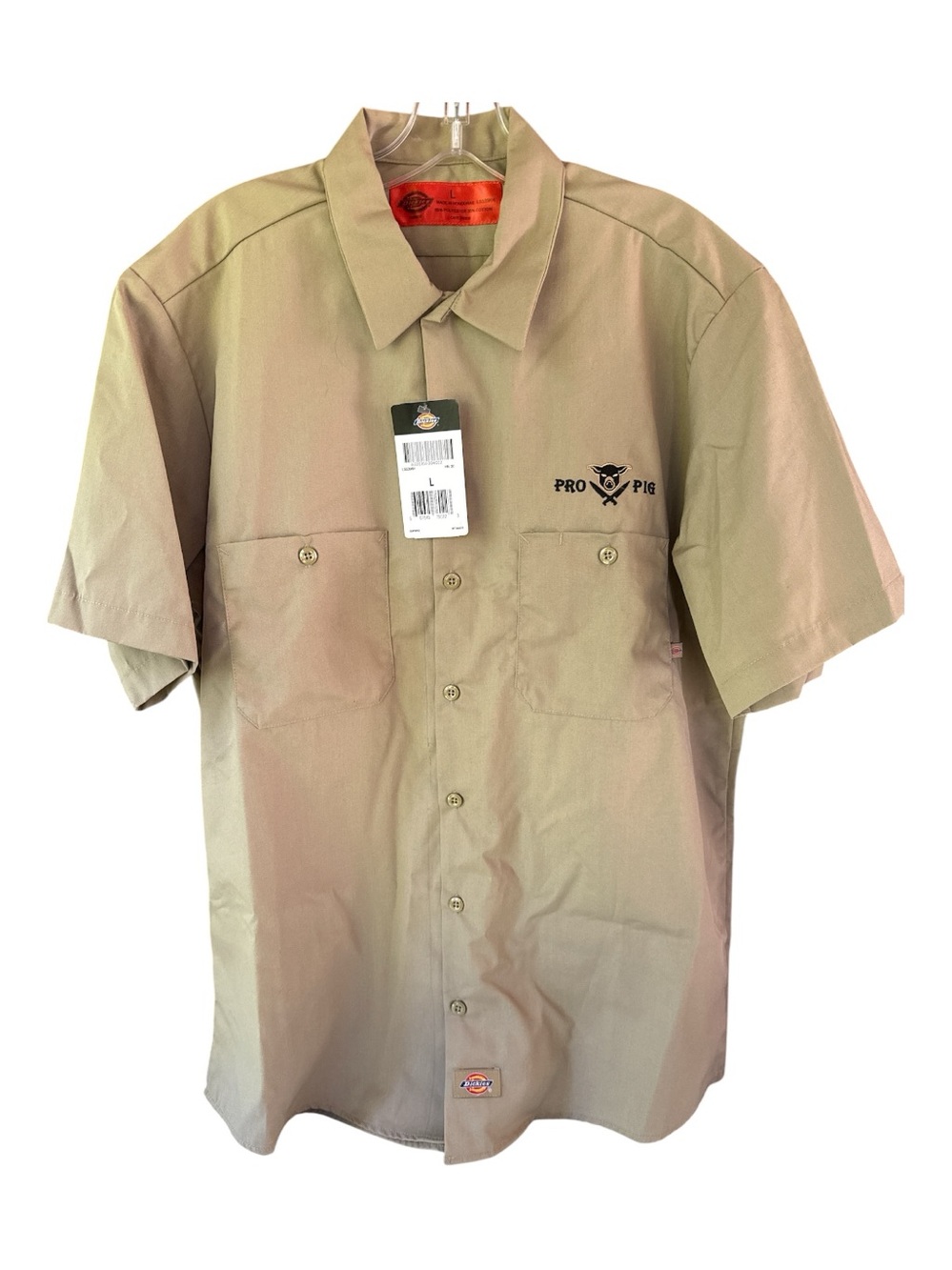Dickies Button Front Work Shirt Prohibition Pig Vermont NWT